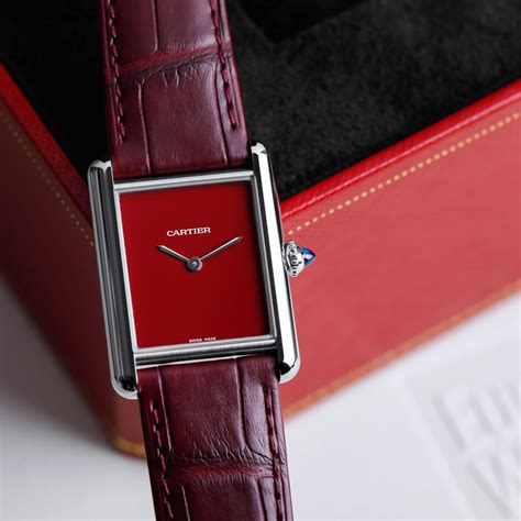 must de cartier quartz orologio|cartier tank must quartz red.